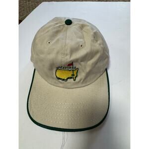 Masters caddy Hat Cap Augusta Green Beige Adjustable Golf adjustable